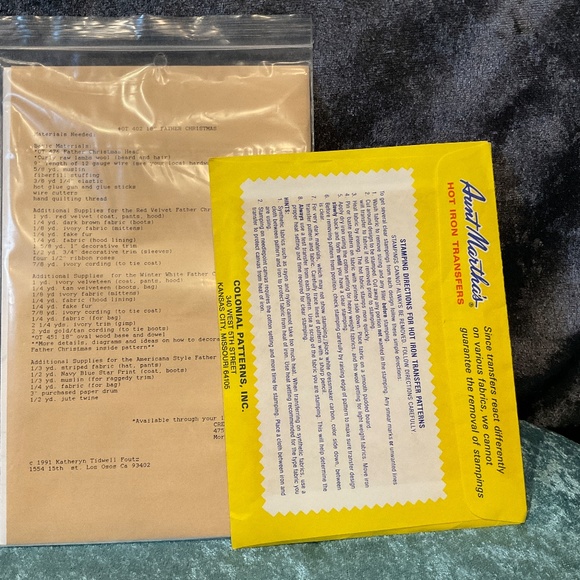 Set of 3 Vintage Sewing and Hot Iron Transfer Patterns, 1989 - 1991 - Picture 7 of 7